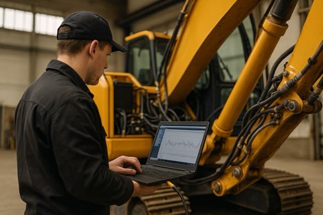 Компьютерная диагностика и ремонт систем экскаватора
