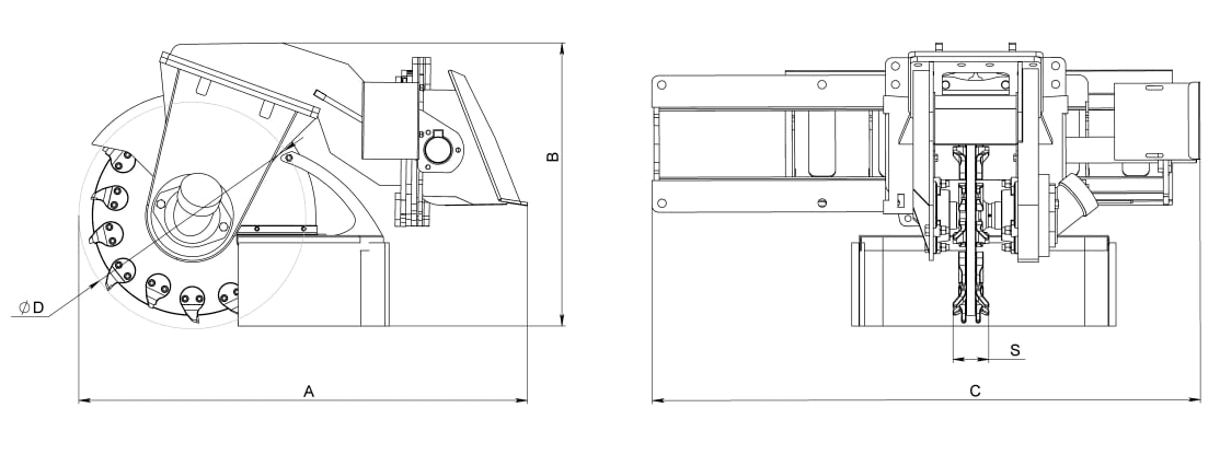 Измельчитель пней серии DD